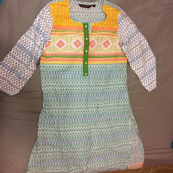 Tops - Salwar Kameez/ Churidar- pastel multi colored Tops - Salwar Kameez/ Churidar- pastel multi colored